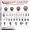 Service Caster 3'' SS Red Poly Wheel Swivel 1-3/4'' Expanding Stem Caster SCC-SSEX20S314-PPUB-RED-134 - alternate 4